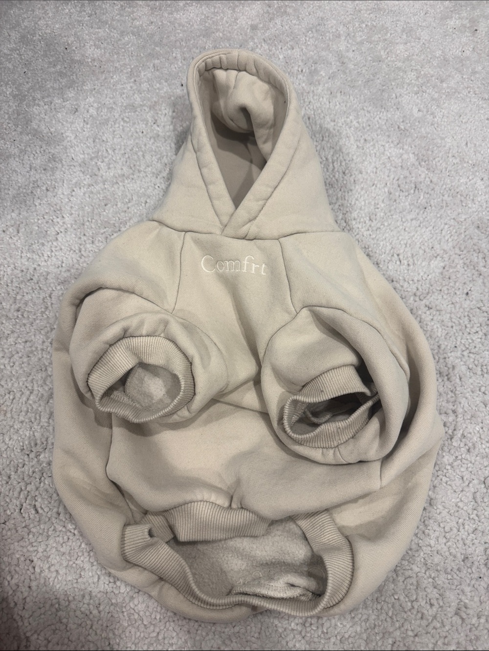 Comfrt Beige Hoodie for Dogs